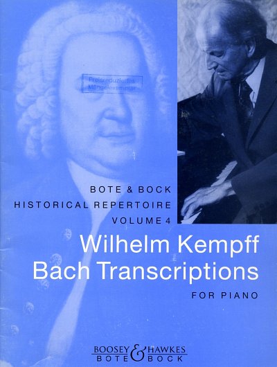J.S. Bach: Bach Transcriptions fuer Klavier / Band 4