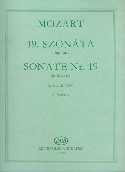 W.A. Mozart: Sonate Nr. 19 Es-Dur KV 189g