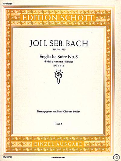 J.S. Bach: Englische Suite No. 6 d-Moll