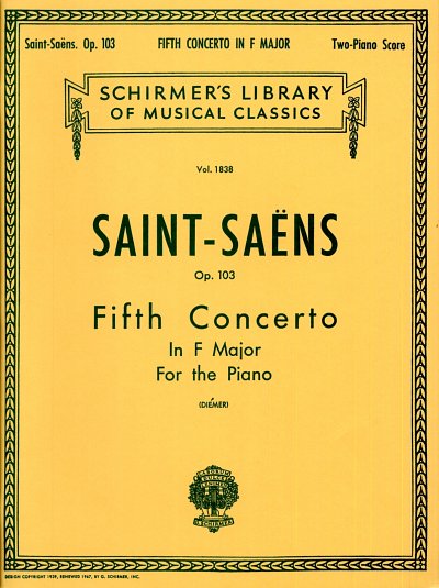 C. Saint-Saëns: Concerto No. 5 in F, Op. 103, Klav4m (Sppa)