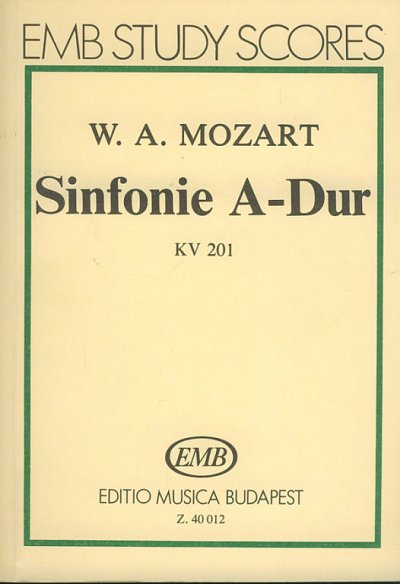 W.A. Mozart: Sinfonie A-Dur KV 201, Sinfo (Stp)