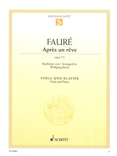 G. Fauré: Après un rêve op. 7/1 , VaKlv