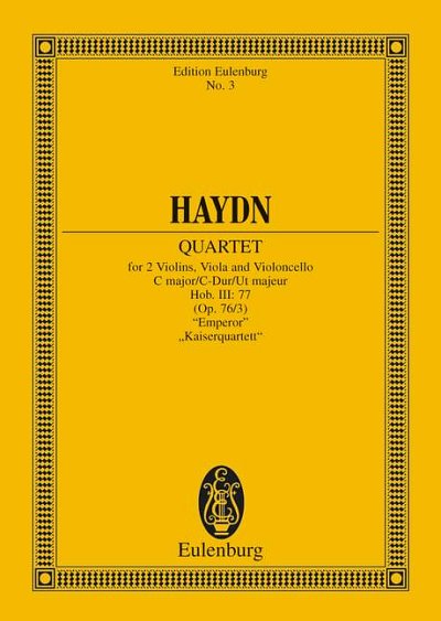 DL: J. Haydn: Streichquartett C-Dur, Kaiserquarte, 2VlVaVc (
