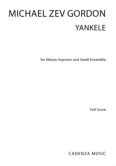 M.Z. Gordon: Yankele (Study Score)