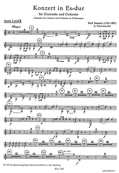 C. Stamitz: Konzert für Klarinette und Orchester Es-Dur