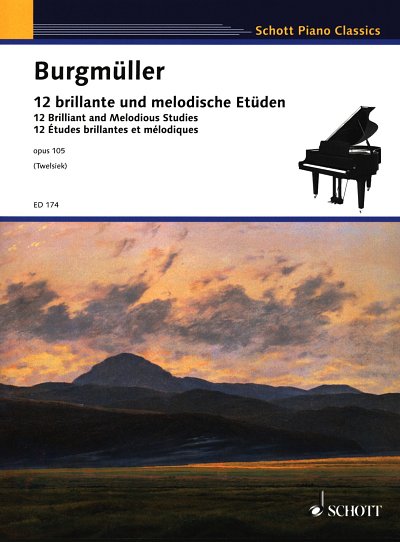 F. Burgmüller: Zwölf brillante und melodische Etüden o, Klav