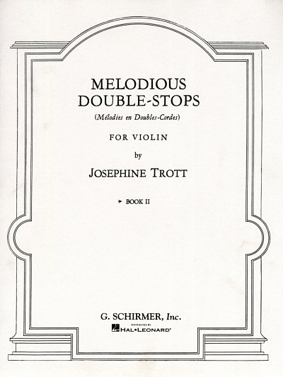 J. Trott: Melodious Double-Stops - Book 2, Viol