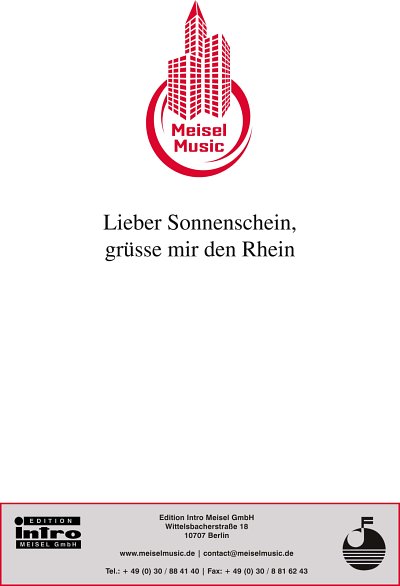 W. Meisel y otros.: Lieber Sonnenschein, grüße mir den Rhein