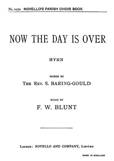 Now The Day Is Over (Hymn)