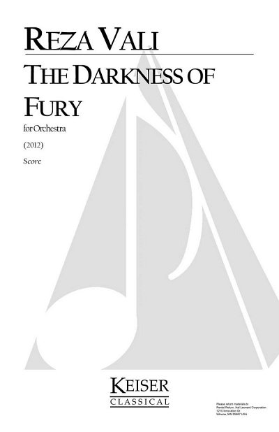 R. Vali: The Darness of Fury for Orchestra, Sinfo (Part.)