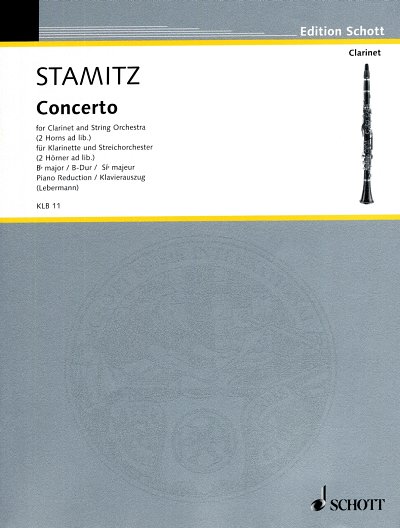 J. Stamitz: Konzert  B-Dur, KlarKlv (KlavpaSt)