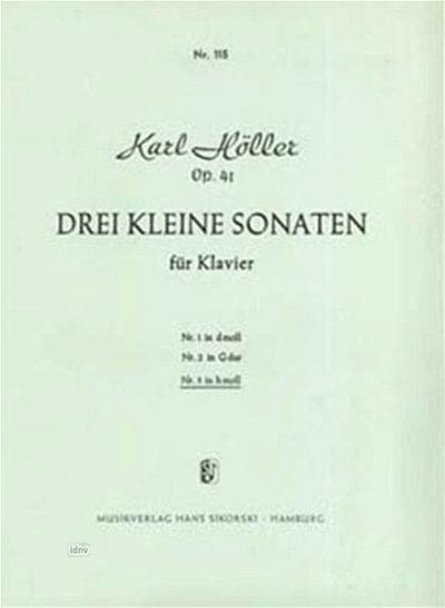 K. Höller: Kleine Sonate Nr. 3 für Klavier h-moll op. 41/3