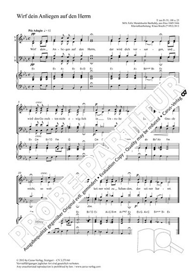DL: F. Mendelssohn Barth: Wirf dein Anliegen au, GchKlav (Pa
