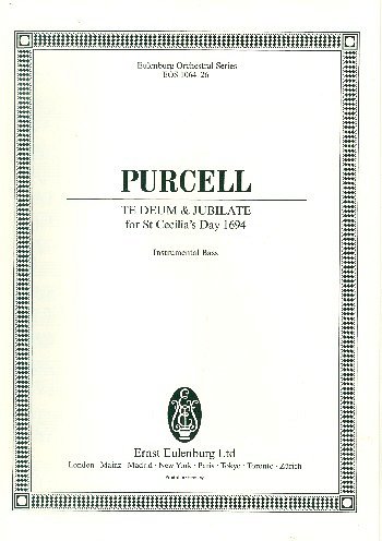 H. Purcell: Te Deum and Jubilate D-dur Z, 6GsGch4OrBc (VcKb)