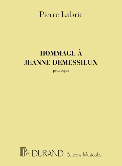 Hommage A Jeanne Demessieux Orgue , Org