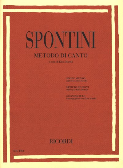 G. Spontini: Metodo di canto, GesKlav