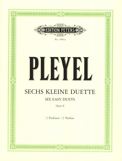 I.J. Pleyel: 6 Kleine Duette Op 8
