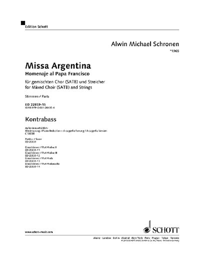 A.M. Schronen: Missa Argentina, Gch4Stro (KB)