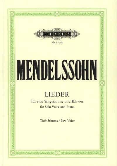 F. Mendelssohn Barth: Lieder (tief), GesTiKlav