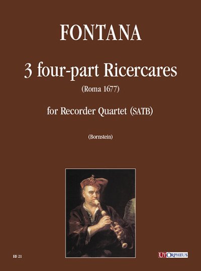 F. Fabritio: 3 four-part Ricercari (Roma 1677), 4Bfl (Pa+St)
