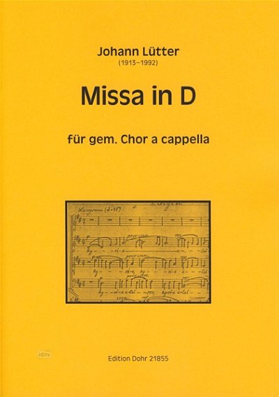 J. Lütter: Missa in D (Chpa)