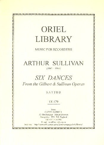 A.S. Sullivan: 6 Dances From The Gilbert