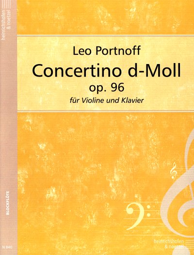 Portnoff Leo: Concertino D-Moll Op 96