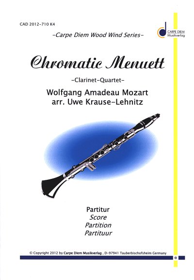 W.A. Mozart: Chromatic Menuett, 4Klar (Pa+St)