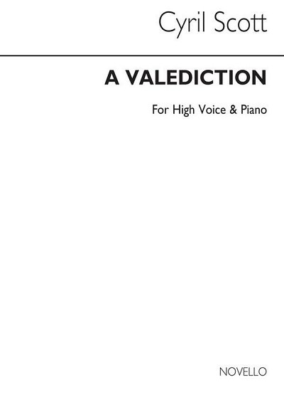 C. Scott: A Valediction-high Voice/Piano (Key-b Fl, GesHKlav
