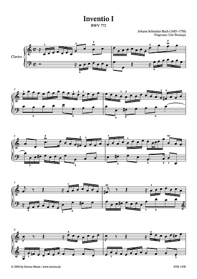 DL: J.S. Bach: Inventio I C-Dur, BWV 772