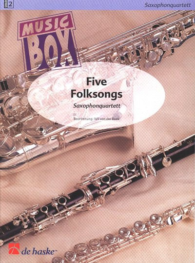 W. van der Beek: Five Folksongs, 4Sax (Pa+St)