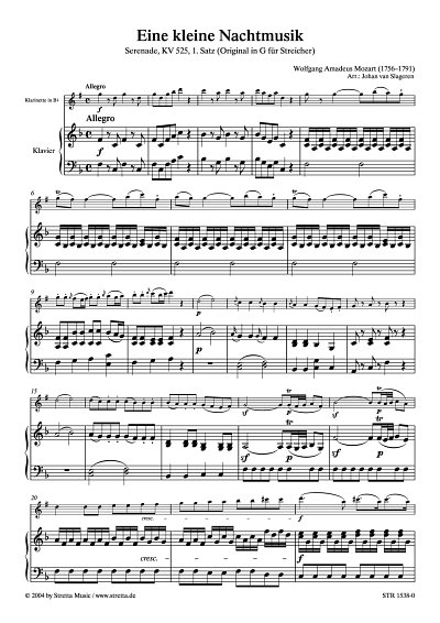DL: W.A. Mozart: Eine kleine Nachtmusik Serenade, KV 525 (1.