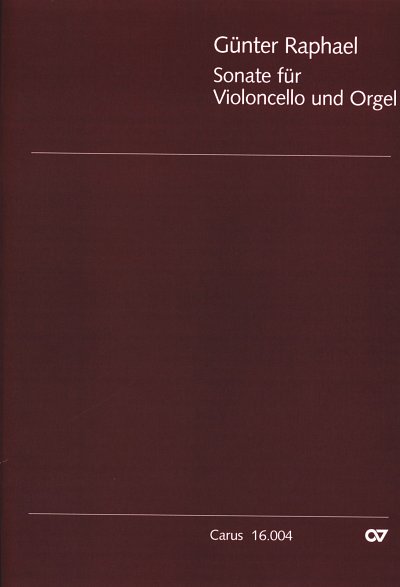 G. Raphael: Sonate, VcOrg (OrpaSt)