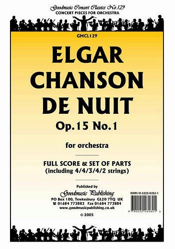 E. Elgar: Chanson de Nuit Op. 15 No. 1, Sinfo (Pa+St)