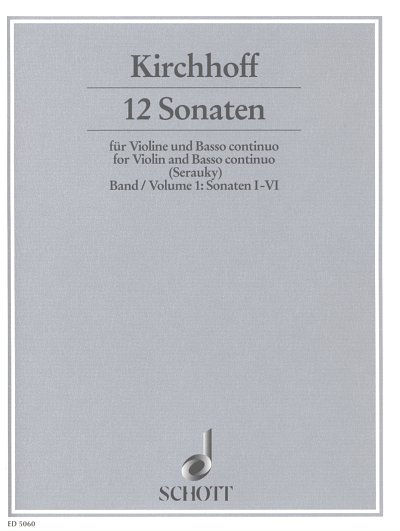G. Kirchhoff: 12 Sonaten 1, VlBc (KlavpaSt)