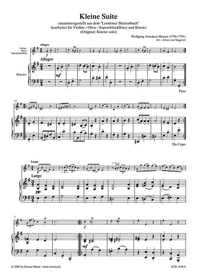 DL: W.A. Mozart: Kleine Suite