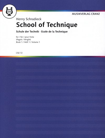 H. Schradieck: Schule der Violatechnik Band 1, Va