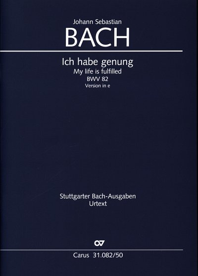 J.S. Bach: Ich habe genung BWV 82 - Vers, GesSFlStrBc (Part)