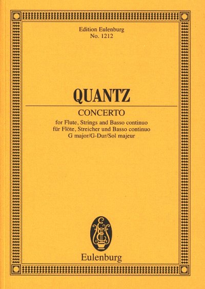 J.J. Quantz: Konzert G-Dur Eulenburg Studienpartituren