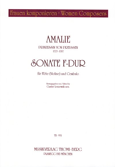 A.A. von Preußen: Sonate F-Dur, Fl/VlCemb (KlavpaSt)