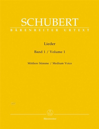 F. Schubert: Lieder 1 - mittlere Stimme, GesMKlav