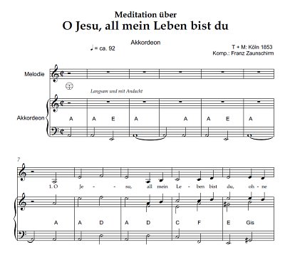 DL: (Traditional): O Jesu, all mein Leben bist , Akk;Gs (Par