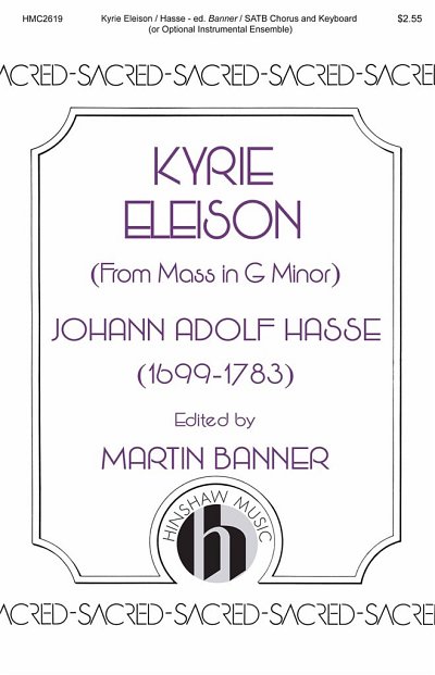 Kyrie Eleison (from Mass in G Minor) (Chpa)