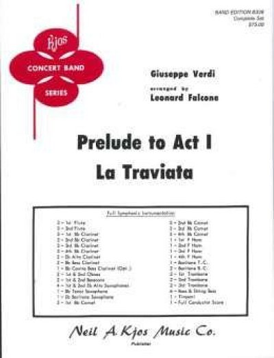 La Traviata - Prelude To Act 1, Blaso (Pa+St)