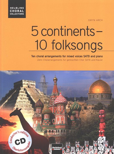 5 Continents - 10 Folksongs (+CD), GchKlav (ChBCD)