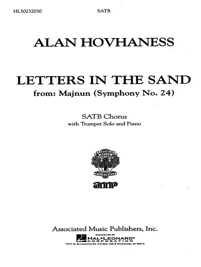 A. Hovhaness: Letters In The Sand, GchKlav (Chpa)
