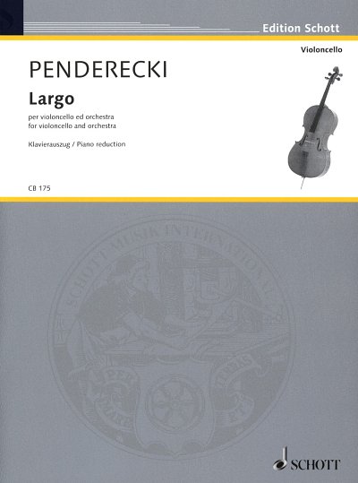 K. Penderecki: Largo fuer Violoncello und Orc, VcOrch (KA+St