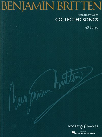 B. Britten: Collected Songs, Singstimme (mittel/tief), Klavi