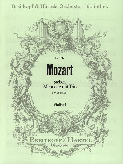 W.A. Mozart: 7 Menuette + Trios Op 65a (61b)