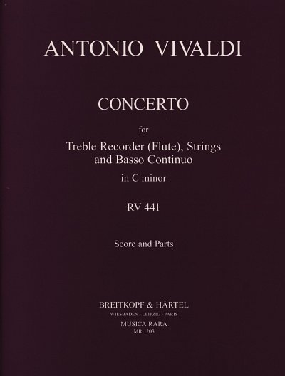 A. Vivaldi: Concerto C-Moll Op 44/19 Rv 441 P 440